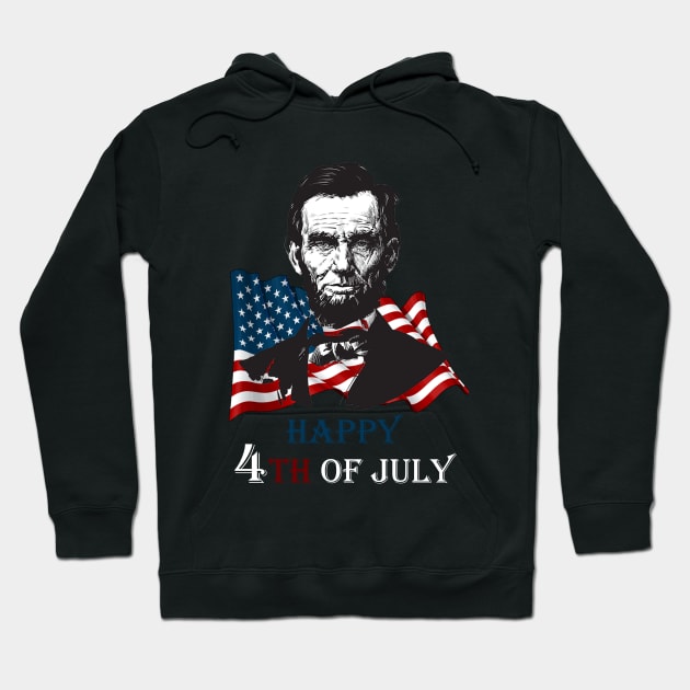 Happy 4th of july Hoodie by Magic Arts